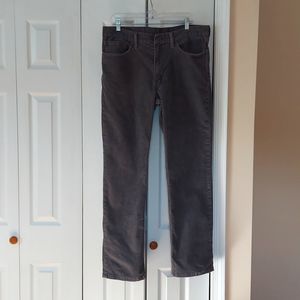 Levi's 514 Straight Stretch Regular Fit Corduroy Jeans Pants Men’s Size 36×32
